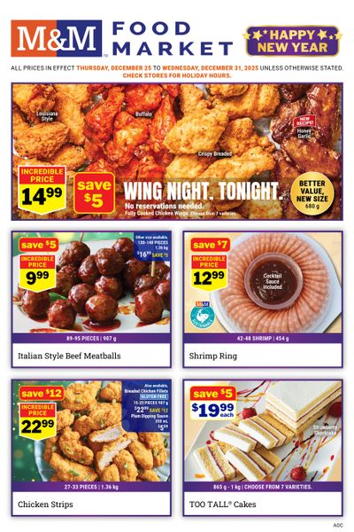 M&M Food Market (Atlantic, ON & West) Flyer December 25 to 31