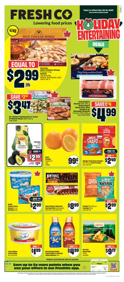 FreshCo (West) Flyer December 26 to 31