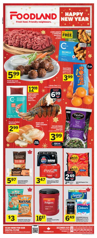 Foodland (ON) Flyer December 25 to 31