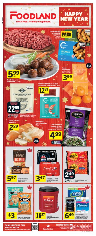Foodland (Atlantic) Flyer December 25 to 31