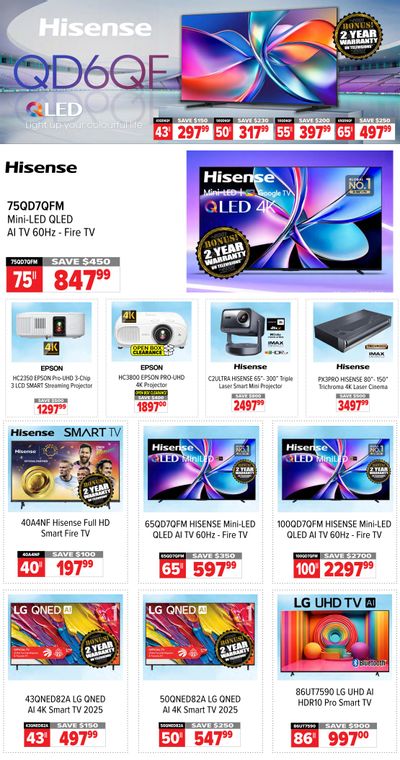2001 Audio Video Boxing Week Flyer December 24 to January 1 