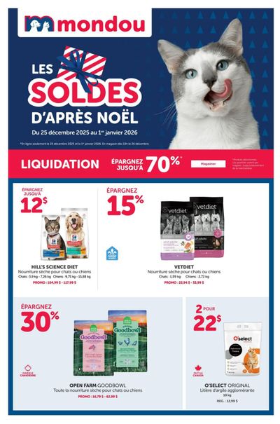 Mondou Flyer December 25 to January 1