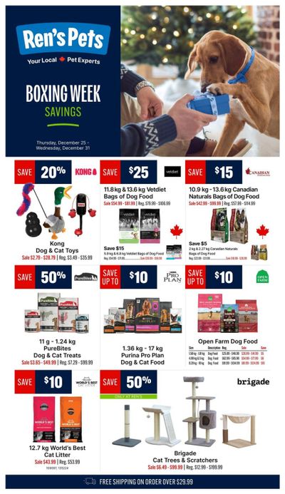 Ren's Pets Boxing Week Flyer December 25 to 31