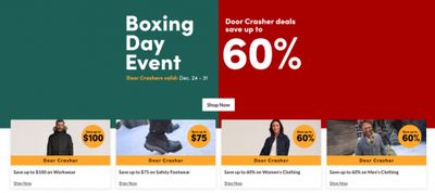 Mark’s Canada Boxing Day Event: Doorcrashers up to 60% off + More