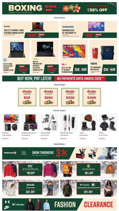 Canex Boxing Week Flyer December 24 to January 1