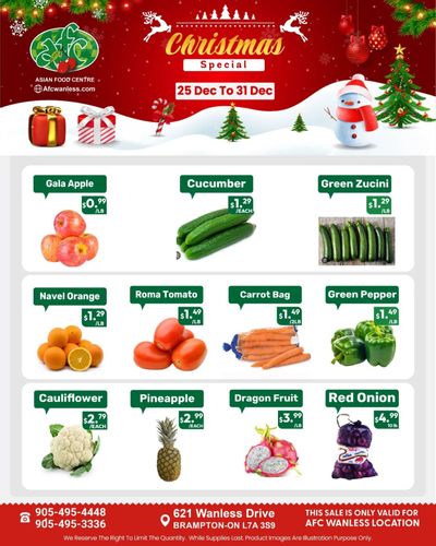 Asian Food Centre (Wanless Dr.) Flyer December 25 to 31