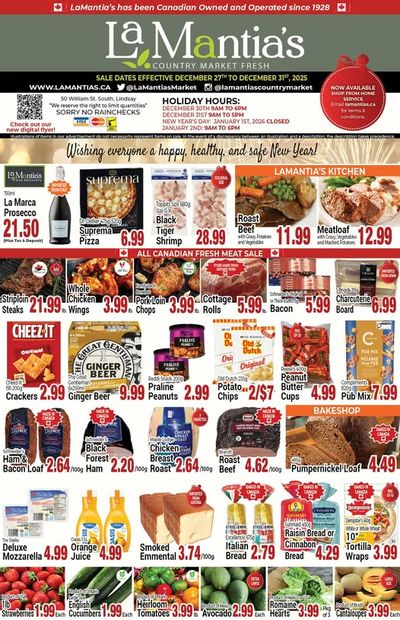 LaMantia's Flyer December 27 to 31