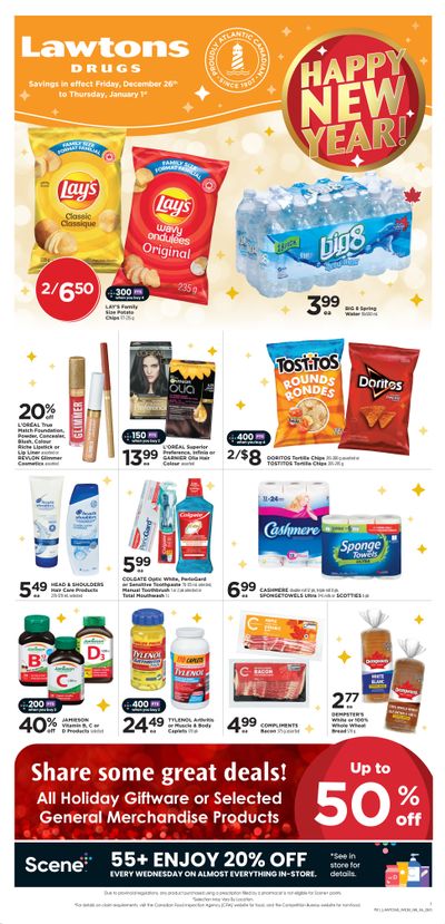 Lawtons Drugs (NB, NL) Flyer December 26 to January 1