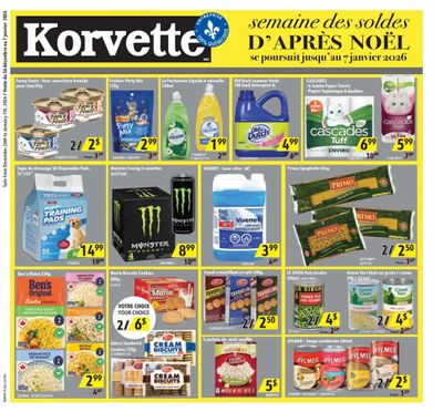 Korvette Flyer December 26 to January 7