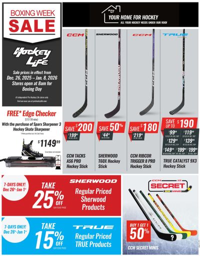 Pro Hockey Life Boxing Week Flyer December 26 to January 1