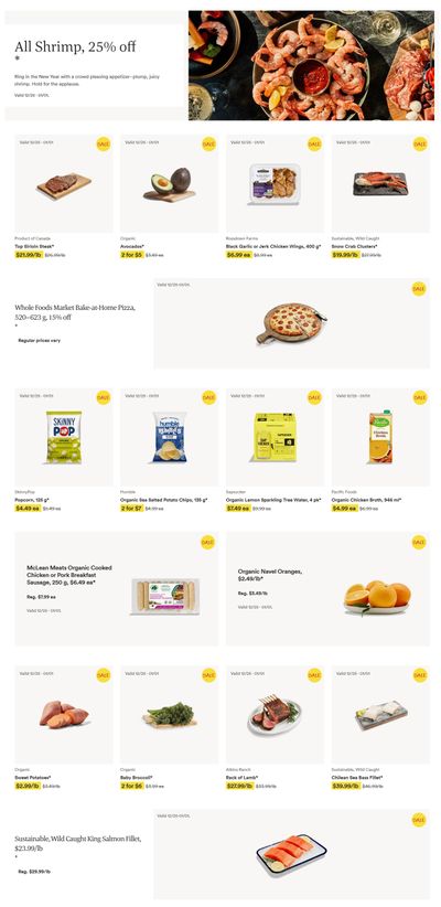 Whole Foods Market (ON) Flyer December 25 to January 1