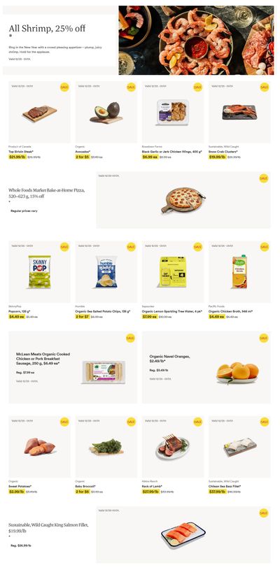 Whole Foods Market (West) Flyer December 25 to January 1