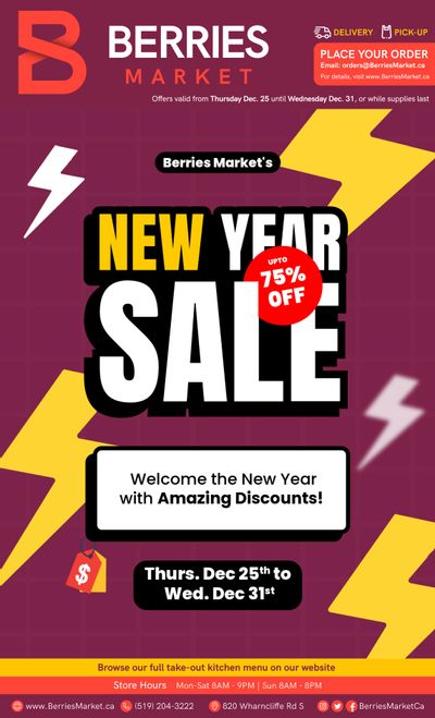 Berries Market Flyer December 25 to 31