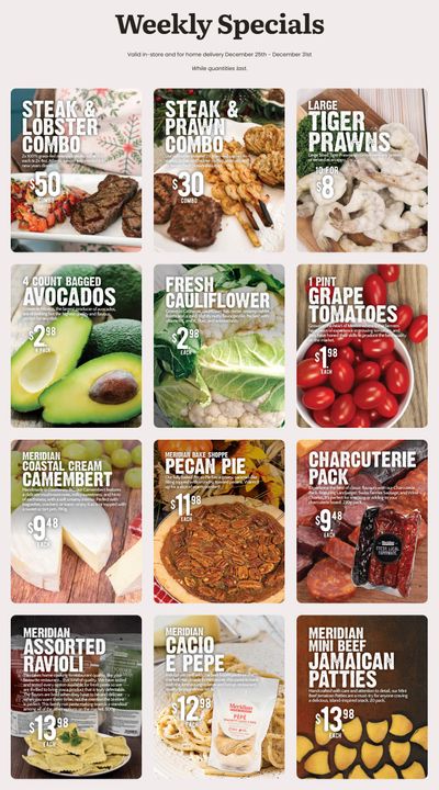 Meridian Farm Market Flyer December 25 to 31