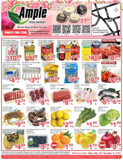 Ample Food Market (North York) Flyer December 26 to January 1
