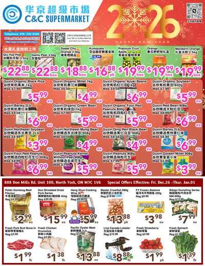 C&C Supermarket Flyer December 26 to January 1