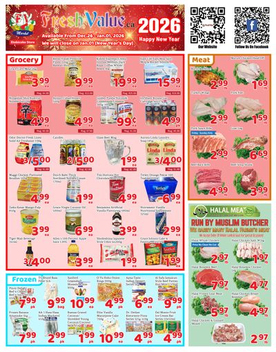 Fresh Value (Etobicoke) Flyer December 26 to January 1