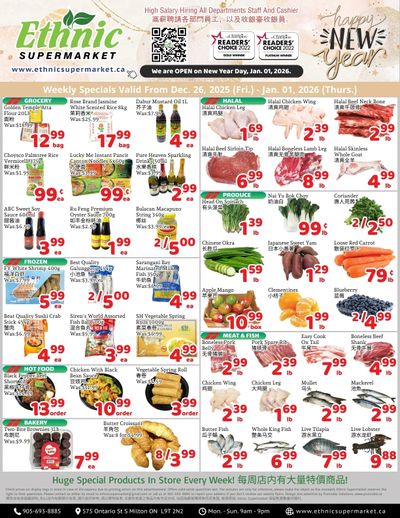 Ethnic Supermarket (Milton) Flyer December 26 to January 1