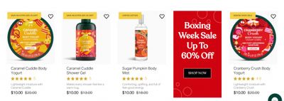The Body Shop Canada Boxing Day 2025 Deals Sale: 40% off Sitewide + Save up to 70% off Select Products