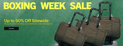 Herschel Canada Boxing Day 2025 Sale: Save up to 50% off Sitewide