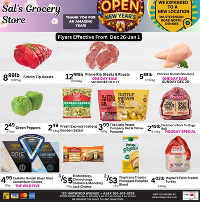 Sal's Grocery Flyer December 26 to January 1