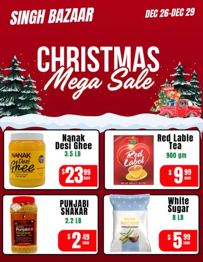 Singh Bazaar Flyer December 26 to 29