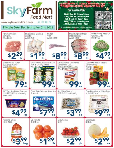 SkyFarm Food Mart Flyer December 26 to January 1