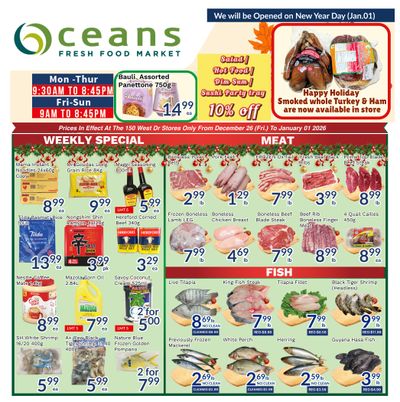 Oceans Fresh Food Market (Brampton) Flyer December 26 to January 1