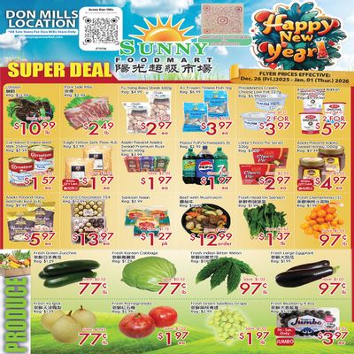 Sunny Foodmart (Don Mills) Flyer December 26 to January 1