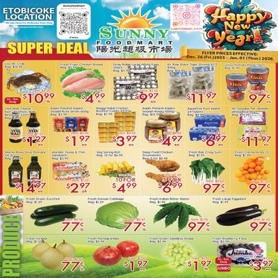 Sunny Foodmart (Etobicoke) Flyer December 26 to January 1