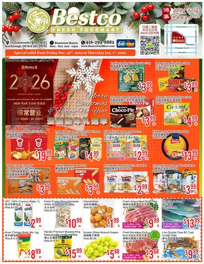 BestCo Food Mart (Scarborough) Flyer December 26 to January 1