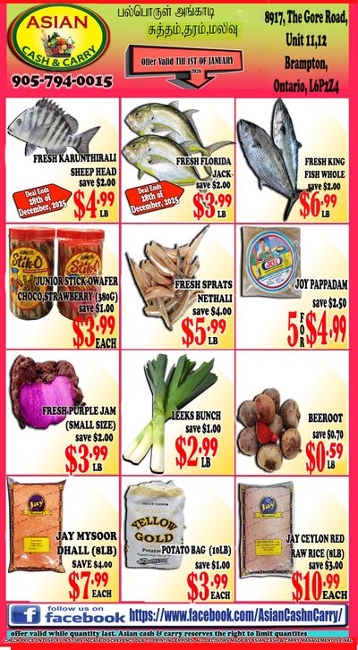 Asian Cash & Carry Flyer December 26 to January 1