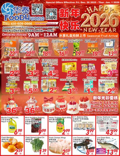 Foody World (Scarborough, ON) Flyer December 26 to January 1