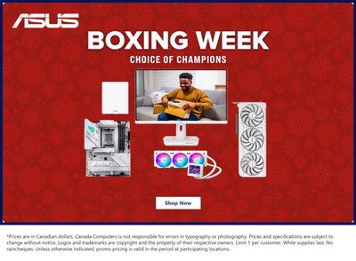 Canada Computers Boxing Week Flyer December 26 to January 1