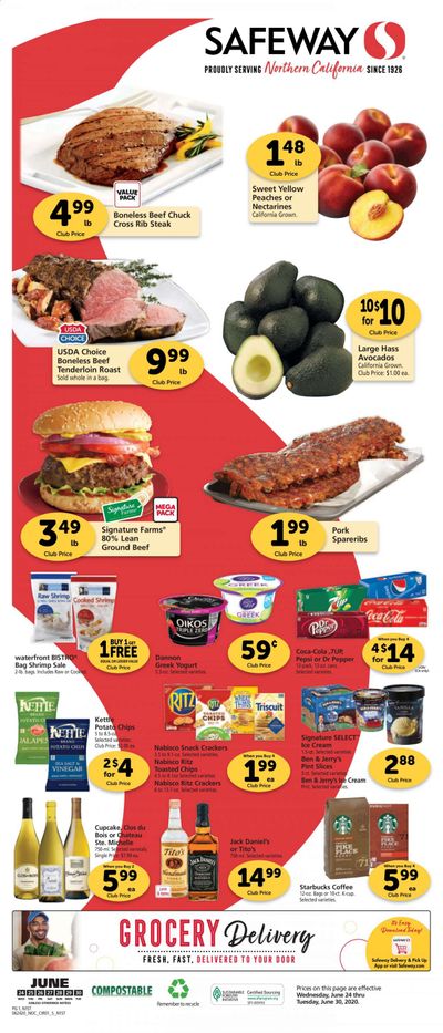 Safeway Weekly Ad & Flyer June 24 to 30