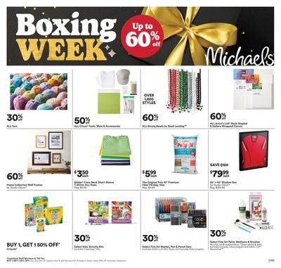 Michael's Boxing Week Flyer December 26 to January 1