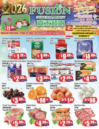 Fusion Supermarket (Scarborough) Flyer December 26 to January 1
