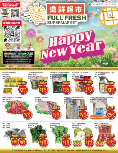 Full Fresh Supermarket Flyer December 26 to January 1
