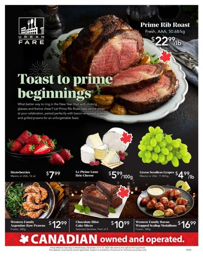 Urban Fare Flyer December 27 to 31