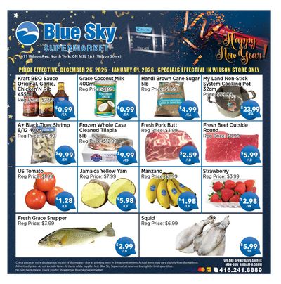 Blue Sky Supermarket (North York) Flyer December 26 to January 1