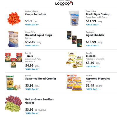 Lococo's Flyer December 26 to 31