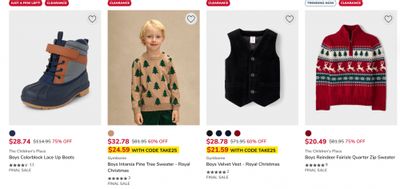 The Children’s Place & Gymboree Canada Boxing Day 2025 Sale: Save 50% off Almost Everything with Promo Code Today Only + Extra 25% off Clearance