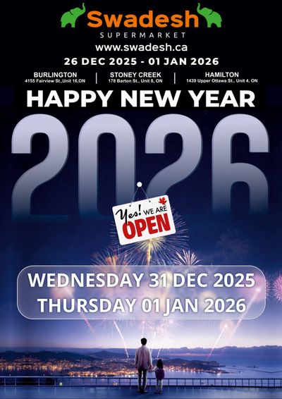 Swadesh Supermarket Flyer December 26 to January 1