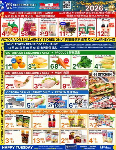 88 Supermarket Flyer December 26 to January 1