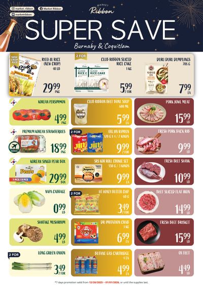 Market Ribbon Flyer December 26 to January 1