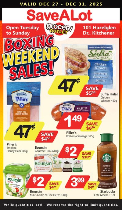SaveALot Grocery Outlet Flyer December 27 to 31