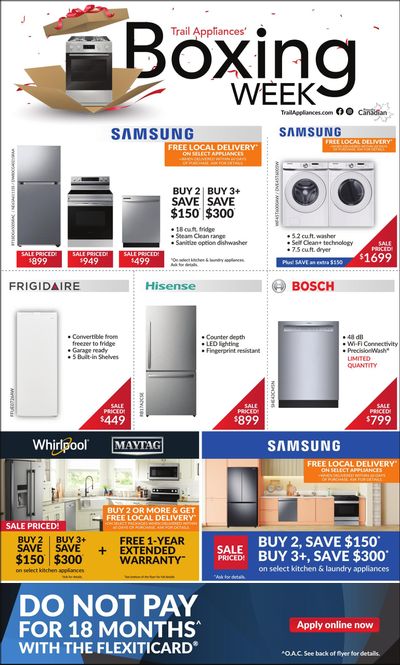 Trail Appliances (AB & SK) Flyer December 26 to 31