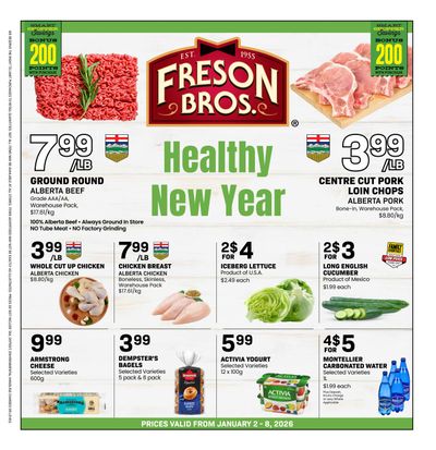 Freson Bros. Flyer January 2 to 8