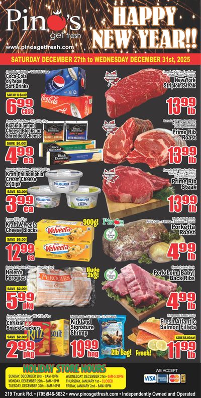 Pino's Flyer December 27 to 31
