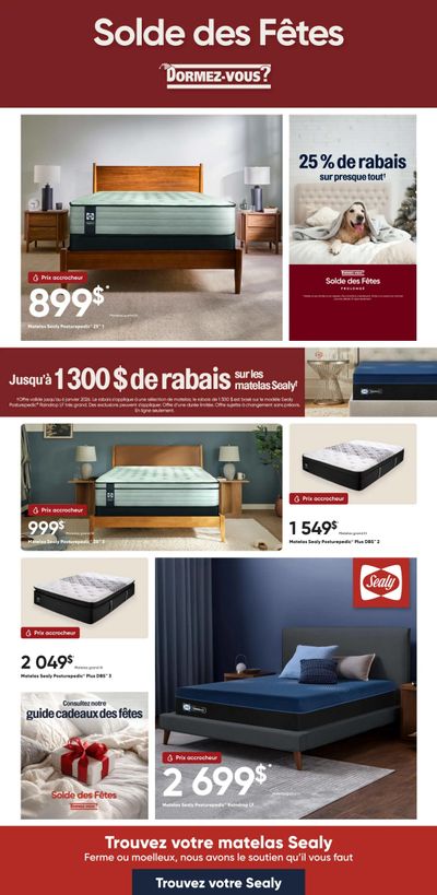 Dormez-vous Flyer December 29 to January 6